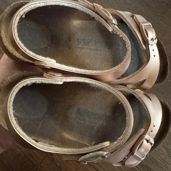 Birkenstock Rio Kids Rose Gold Sandals Sz 30/US 12-12.5 - Picture 3 of 9